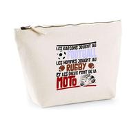 Trousse Les Dieux Font de la Moto | Pochette Toilette Maquillage | Idée Cadeau Mob Mobeur Motard Passion Moto Humour Original Anniversaire Noël Rider Biker Drôle