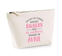 Trousse Les Meilleures Avril | Pochette Toilette Maquillage | Idée Cadeau Zodiaque Astrologie Mois d'anniversaire Humour Original Noël Anniversaire