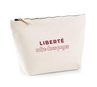 Trousse Liberte Entre Deux Pages - Pouch Case - Idée Trousse Rangement Cadeau Anniversaire Fête Original Famille Travail Départ Collègue Retraite Noël. - Bordeaux&Rose - 2