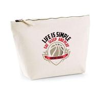 Trousse Life is Simple Basket | Pochette Toilette Maquillage | Idée Cadeau Basket Basketteur Humour Sport Slam Dunk Joueur Drôle Original Match