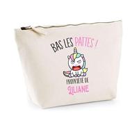 Trousse Liliane Bas Les Pattes Licorne | Idée Fête des mères Cadeau Travail Retraite Trousse Maquillage Toilette
