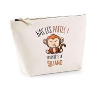 Trousse Liliane Bas Les Pattes Singe | Idée Fête des mères Cadeau Travail Retraite Trousse Maquillage Toilette