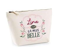 Trousse Lina la Plus Belle | Pochette Maquillage Make-up Toilette Cadeau Fête des Mères Anniversaire Soeur Noël Tata Marraine