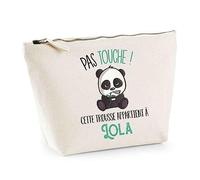Trousse Lola Pas Touche Panda | Pochette Toilette Maquillage Idée Sac Cadeau