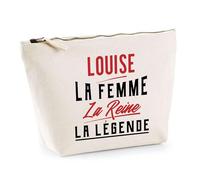 Trousse Louise la Femme la Reine la Légende | Pochette Toilette Maquillage | Idée Cadeau Petite Amie Copine Maman Amour Humour Noël Anniversaire Fête des Mères