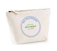 Trousse Ma Maitresse Est Magique - Pouch Case - Idée Trousse Rangement Cadeau Anniversaire Fête Original Famille Travail Départ Collègue Retraite Noël. - Bleu&Vert - 5
