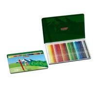 Trousse mÃ©tallique avec 36 crayons couleurs enfant Alpino Multicolore 15x15x1 cm