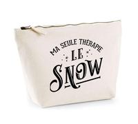 Trousse Ma Thérapie Le Snow | Pochette Toilette Maquillage | Idée Cadeau Humour Drôle Marrant Original Anniversaire Fête