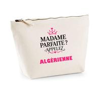Trousse Madame Parfaite Algerienne - Pouch Case - Idée Trousse Rangement Cadeau Anniversaire Fête Original Famille Travail Départ Collègue Retraite Noël.