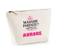 Trousse Madame Parfaite Aurore - Pouch Case - Idée Trousse Rangement Cadeau Anniversaire Fête Original Famille Travail Départ Collègue Retraite Noël.