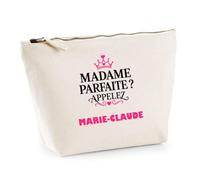 Trousse Madame Parfaite Marie-Claude - Pouch Case - Idée Trousse Rangement Cadeau Anniversaire Fête Original Famille Travail Départ Collègue Retraite Noël.