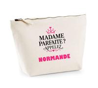 Trousse Madame Parfaite Normande - Pouch Case - Idée Trousse Rangement Cadeau Anniversaire Fête Original Famille Travail Départ Collègue Retraite Noël.