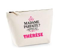 Trousse Madame Parfaite Therese - Pouch Case - Idée Trousse Rangement Cadeau Anniversaire Fête Original Famille Travail Départ Collègue Retraite Noël.