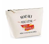 Trousse Magali géniale sans Faire exprès | Pochette Toilette Maquillage Idée Sac Cadeau