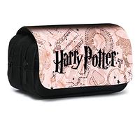 Trousse Magique Extensible Avec Grand Compartiment Pour Adolescents, Enfants, Jeunes Étudiants, Adultes - Mignon Anime Harry Cover [Noir C]