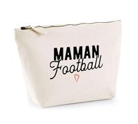 Trousse Maman Football | Pochette Toilette Maquillage | Idée Cadeau Mère Humour Original Noël Anniversaire Fête des Mères Famille Amour Naissance Retraite Sport