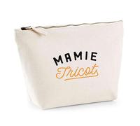 Trousse Mamie Tricote | Pouch | Idée Pochette Toilette Maquillage Transport Cadeau Anniversaire Fête Original Famille Travail Départ Collègue Retraite