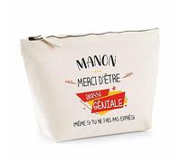 Trousse Manon géniale sans Faire exprès | Pochette Toilette Maquillage Idée Sac Cadeau