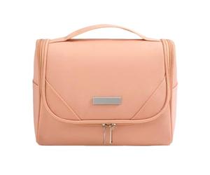 Trousse Maquillage Femme, Sac à Cosmétiques, Grande Capacité, Son Ouverture Large Permet de Visualiser Le Contenu en Un Coup D'œil, Nombreuses Poches Intérieures(Pink)