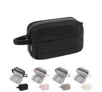 Trousse Maquillage Fluffy Toiletry Bag Women's Cosmetic Organizer Large Wide Opening Travel for Toiletries Accessories(Brown)