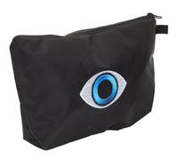 Trousse Maquillage Portable Noir Polyester, Paquet Toilette Zippé | Design Œil Malin, Voyage Camping, Rangement Cosmétiques et Accessoires de Soins