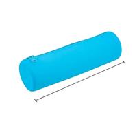 Trousse Maquillage Small Square Silicone Cosmetic Storage Bag Large Capacity Travel Makeup Brush Holder Portable Cosmetic Waterproof Organizer(Sky Blue-Round)