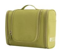Trousse Maquillage Travel Wash Bag Large Capacity Cosmetic Pouch Water Repellent Portable Sort Storage Multifunctional Suspension Bathing(Green)