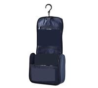 Trousse Maquillage Trousse de Maquillage Voyage Sac à Main avec Crochet Suspension Cadeaux imperméables Portable Pliable for Salle Bain randonnée dortoir Femmes(Blue)