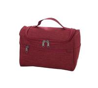 Trousse Maquillage Waterproof Hook Up for Women Cosmetic Bag Travel Organizer Men Makeup Make Case Bathroom Toiletry Pouch Wash Neceser Voyage(Brown)