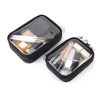 Trousse Maquillage Waterproof Transparent Cosmetic Bag Women Make Up Case Travel Zipper Clear Makeup Beauty Wash Organizer Bath Toiletry Bags Kit(L)
