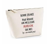 Trousse Marraine ça n'existe Pas | Pochette Toilette Maquillage Idée Sac Cadeau