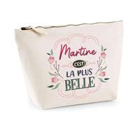 Trousse Martine la Plus Belle | Pochette Maquillage Make-up Toilette Cadeau Fête des Mères Anniversaire Soeur Noël Tata Marraine