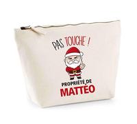 Trousse Mattéo Pas Touche Père Noël - Secret Santa Cadeau Noël Humour Insolite Collègue