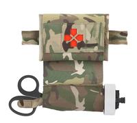 Trousse Médicale IFAK Micro Compacte avec Garrot de 4e Génération, Kit de Traumatologie Ceinture MOLLE pour Aventure en Voiture Pêche Chasse en Plein Air(Cp)