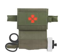 Trousse Médicale IFAK Micro Compacte avec Garrot de 4e Génération, Kit de Traumatologie Ceinture MOLLE pour Aventure en Voiture Pêche Chasse en Plein Air(Green)