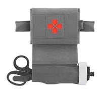 Trousse Médicale IFAK Micro Compacte avec Garrot de 4e Génération, Kit de Traumatologie Ceinture MOLLE pour Aventure en Voiture Pêche Chasse en Plein Air(Gray)