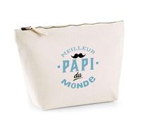 Trousse Meilleur Papi du Monde | Pochette Toilette Maquillage | Idée Cadeau Grand-Père Humour Original Noël Anniversaire Fête Famille Cadeau Drôle