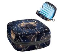 Trousse menstruelle pour filles et femmes, sacs hygiéniques Taurus Constellation-911, grande capacité avec fermeture éclair