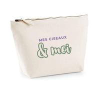 Trousse Mes Ciseaux Moi - Pouch Case - Idée Trousse Rangement Cadeau Anniversaire Fête Original Famille Travail Départ Collègue Retraite Noël. - Violet&Vert - 2