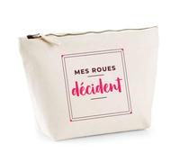 Trousse Mes Roues Decident - Pouch Case - Idée Trousse Rangement Cadeau Anniversaire Fête Original Famille Travail Départ Collègue Retraite Noël. - Bordeaux&Rose - 3