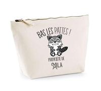 Trousse Mila Bas Les Pattes Raton Laveur | Idée Fête des mères Cadeau Travail Retraite Trousse Maquillage Toilette