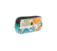 Trousse - MILAN - série spéciale Dinos - 3 compartiments - Noir - Motif Dinos