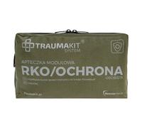 Trousse modulaire de premiers secours RCP/Protection personnelle Trauma Kit A AedMax - Green