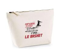 Trousse Mon Addiction Le Basket | Pochette Toilette Maquillage | Idée Cadeau Basket Basketteur Humour Sport Slam Dunk Joueur Drôle Original Match