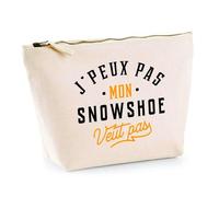 Trousse Mon Snowshoe ne Veut Pas | Pochette Toilette Maquillage | Idée Cadeau Propriétaire Chat Humour Drôle Marrant Original Anniversaire