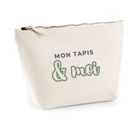 Trousse Mon Tapis Moi - Pouch Case - Idée Trousse Rangement Cadeau Anniversaire Fête Original Famille Travail Départ Collègue Retraite Noël. - Gris&Vert - 2