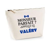 Trousse Monsieur Parfait Valery - Pouch Case - Idée Trousse Rangement Cadeau Anniversaire Fête Original Famille Travail Départ Collègue Retraite Noël.