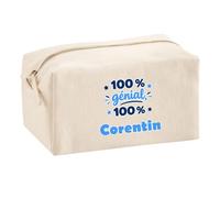 Trousse Multifonction 100% Génial 100% Corentin - Multi-Purpose Case - Idée Trousse Multifonction Cadeau Anniversaire Fête Original Famille Travail Départ Collègue Retraite Noël.