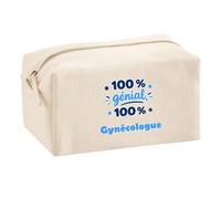 Trousse Multifonction 100% Génial 100% Gynecologue - Multi-Purpose Case - Idée Trousse Multifonction Cadeau Anniversaire Fête Original Famille Travail Départ Collègue Retraite Noël.