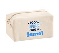 Trousse Multifonction 100% Génial 100% Jamel - Multi-Purpose Case - Idée Trousse Multifonction Cadeau Anniversaire Fête Original Famille Travail Départ Collègue Retraite Noël.